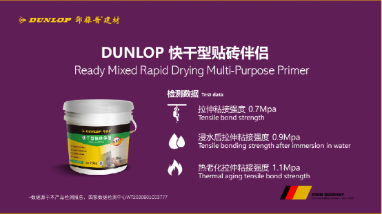 臻品推薦 | DUNLOP 快干型貼磚伴侶